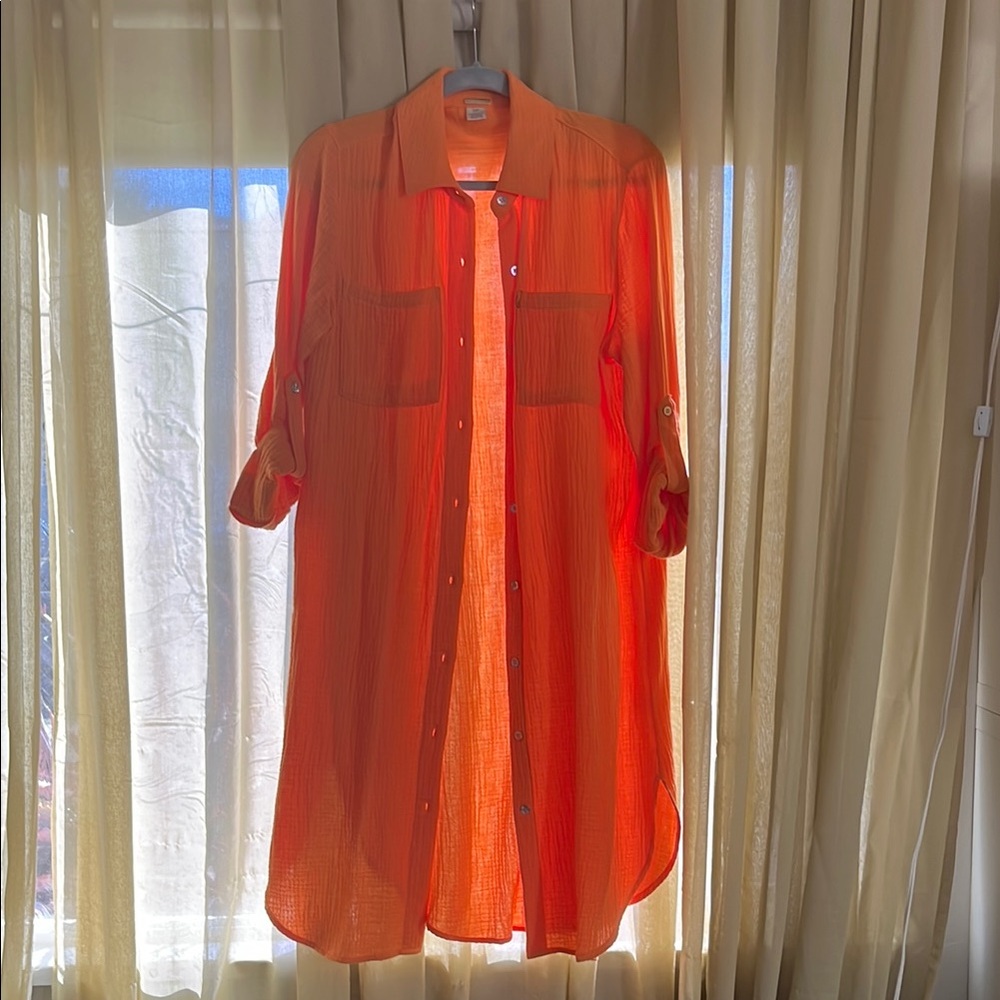 Magaschoni Orange Midi Dress
